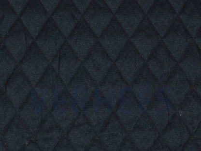 Steppstoff Dunkelblau Wattiertes