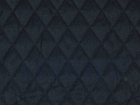 Steppstoff Dunkelblau Wattiert