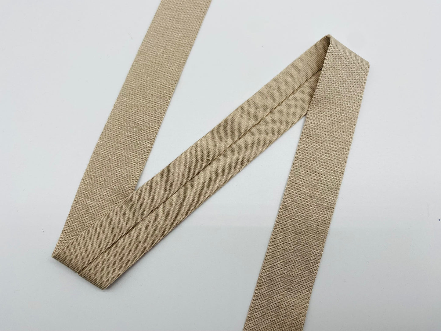 Jersey Schrägband Viskose Beige