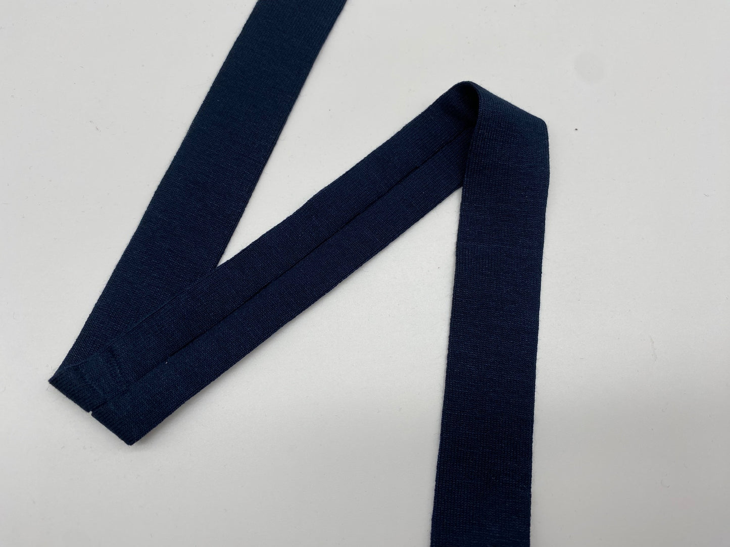 Jersey Schrägband Viskose Nachtblau