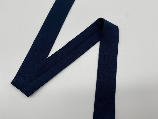 Jersey Schrägband Viskose Nachtblau