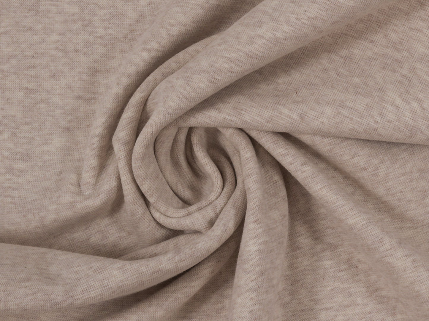 Bündchen Melange Hellbraun