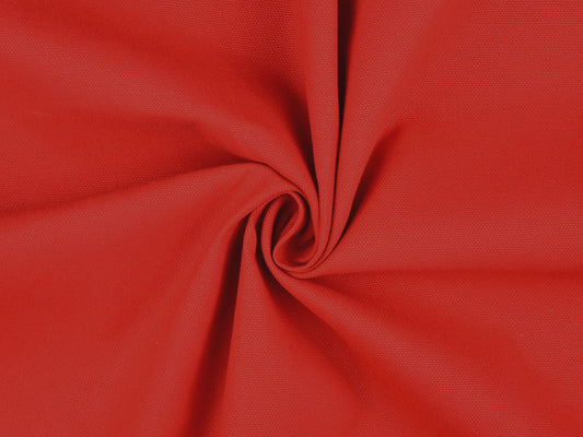 Dekostoff Uni Rot Canvas