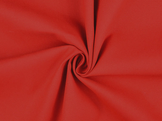 Dekostoff Uni Rot Canvas