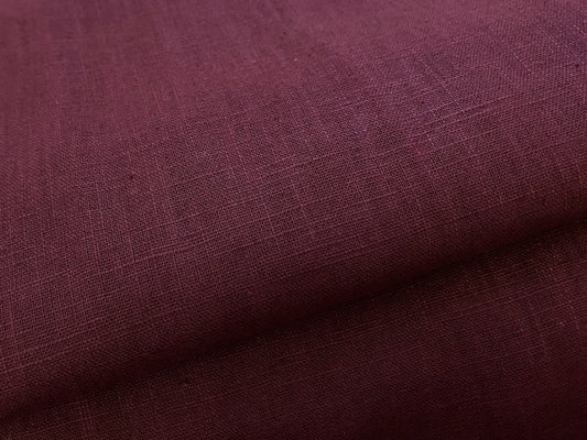 Leinen Tiefes Bordeaux gewaschen
