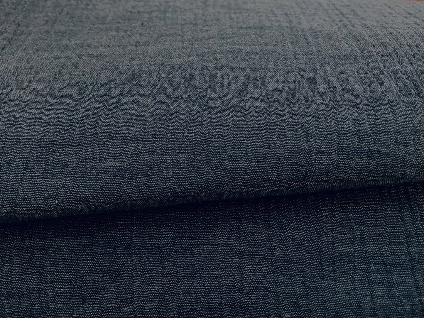 Musselin/Gauze Uni Dunkelblau Navy