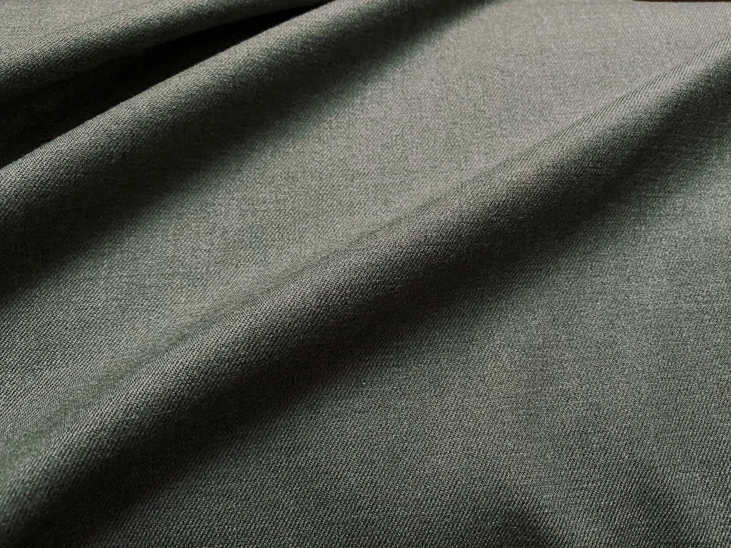 Bambusfaser Dunkelolive meliert