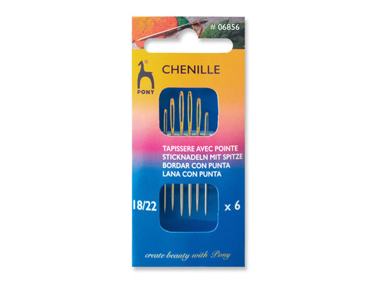 Sticknadeln Chenille mit Spitze No. 18-22