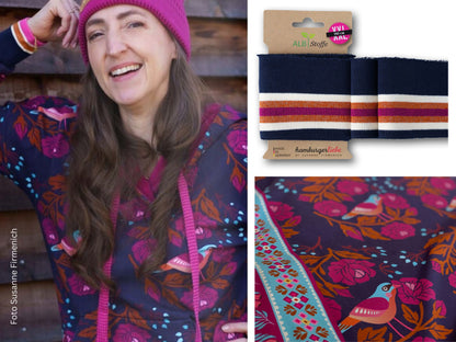 Bio-Sweatshirtstoff Glossy Rose