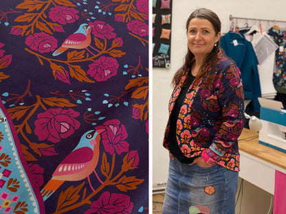 Bio-Sweatshirtstoff Glossy Rose