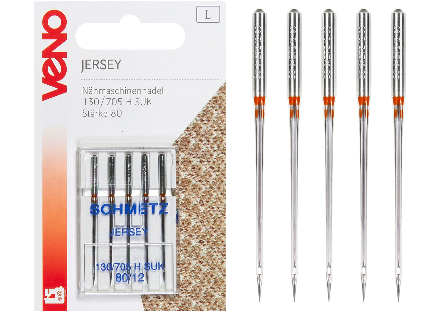 Nähmaschinennadel Jersey  Stärke 80