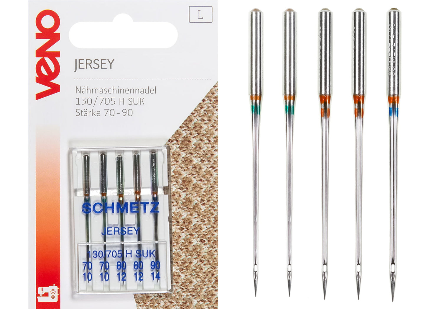 Nähmaschinennadel Jersey Stärke 70-90