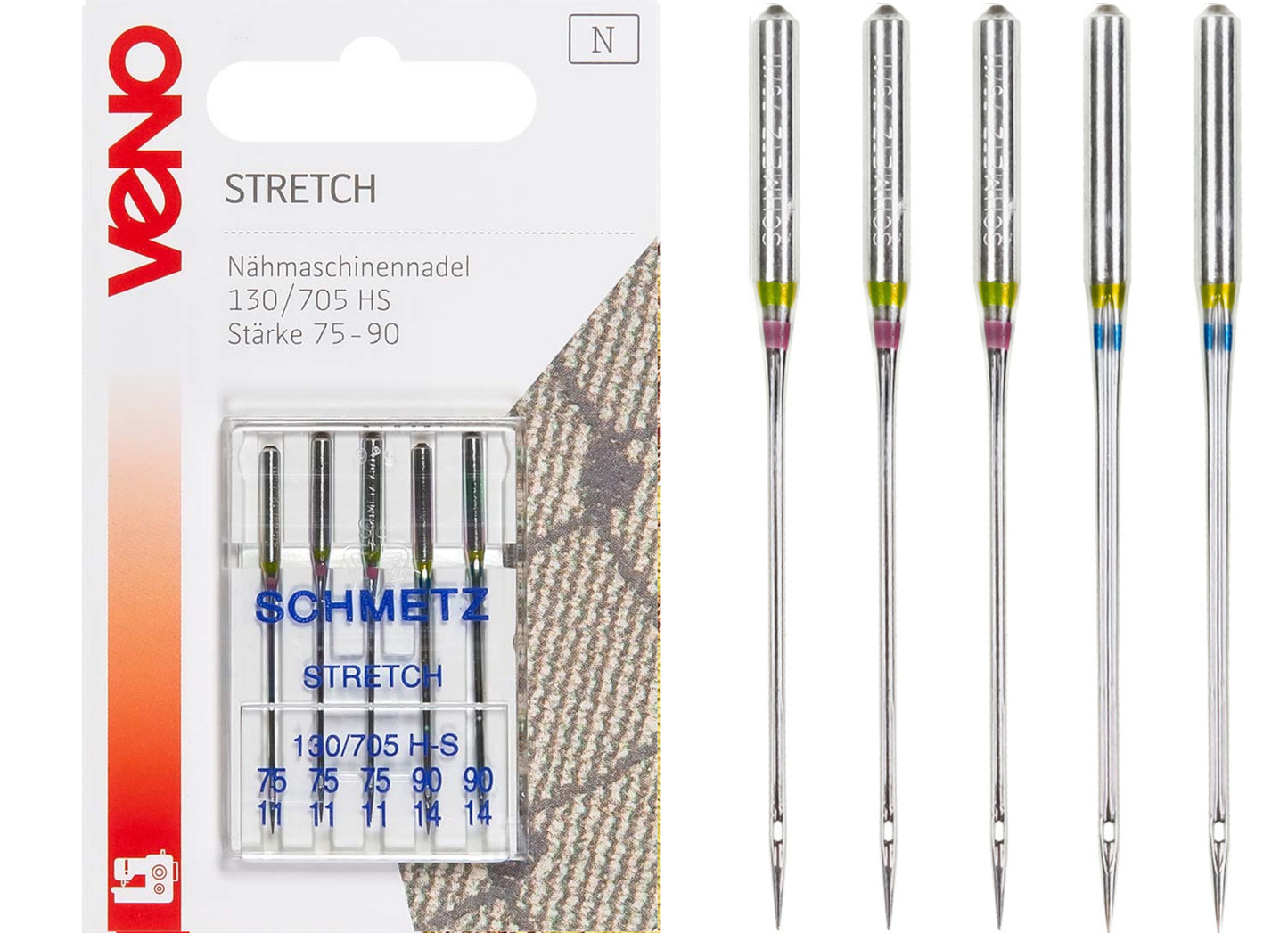 Nähmaschinennadel Stretch Stärke 75-90