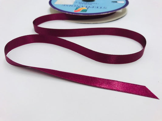 Satinband 10 mm Weinrot 71