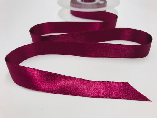 Satinband 15 mm Weinrot 78