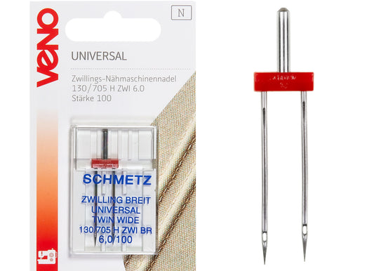 Zwillings-Nähmaschinennadel Universal 6,0/100