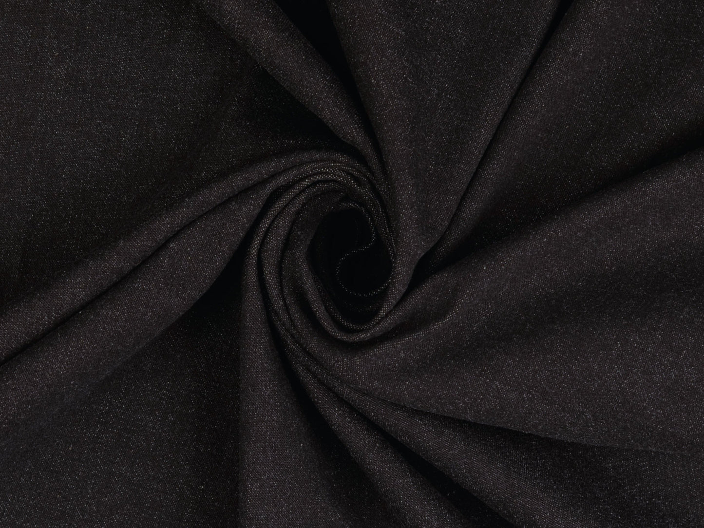 Jeansstoff Schwarz leichter Stretch recycled