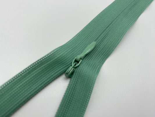 Nahtverdeckter Reißverschluss Altgrün 40 cm