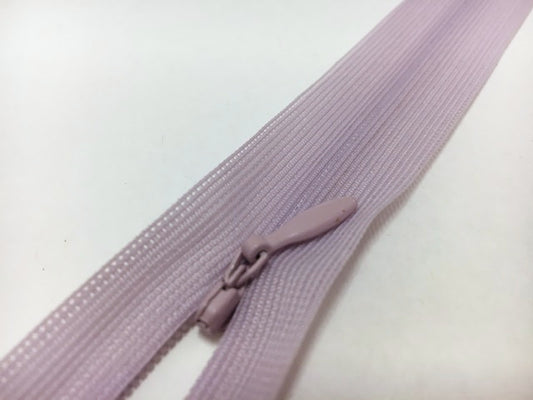 Nahtverdeckter Reißverschluss Helllila/Rose 40 cm