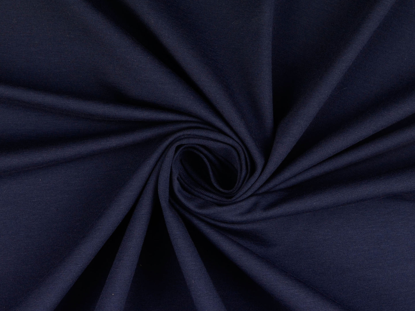 Bio-Baumwolljersey Uni Dunkelblau