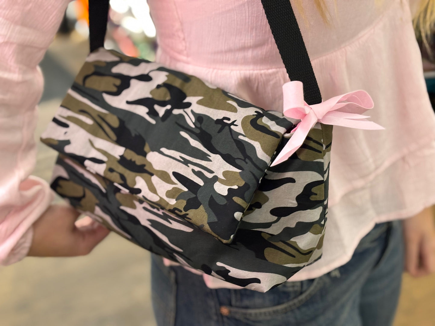 Baumwollstoff Camouflage Khaki