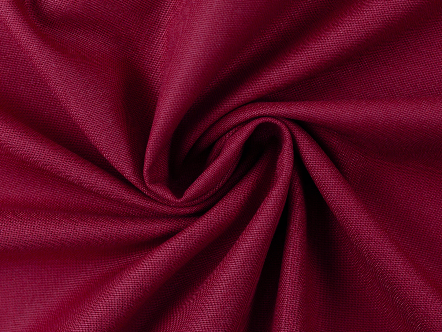 Dekostoff Uni Dunkelrot Canvas