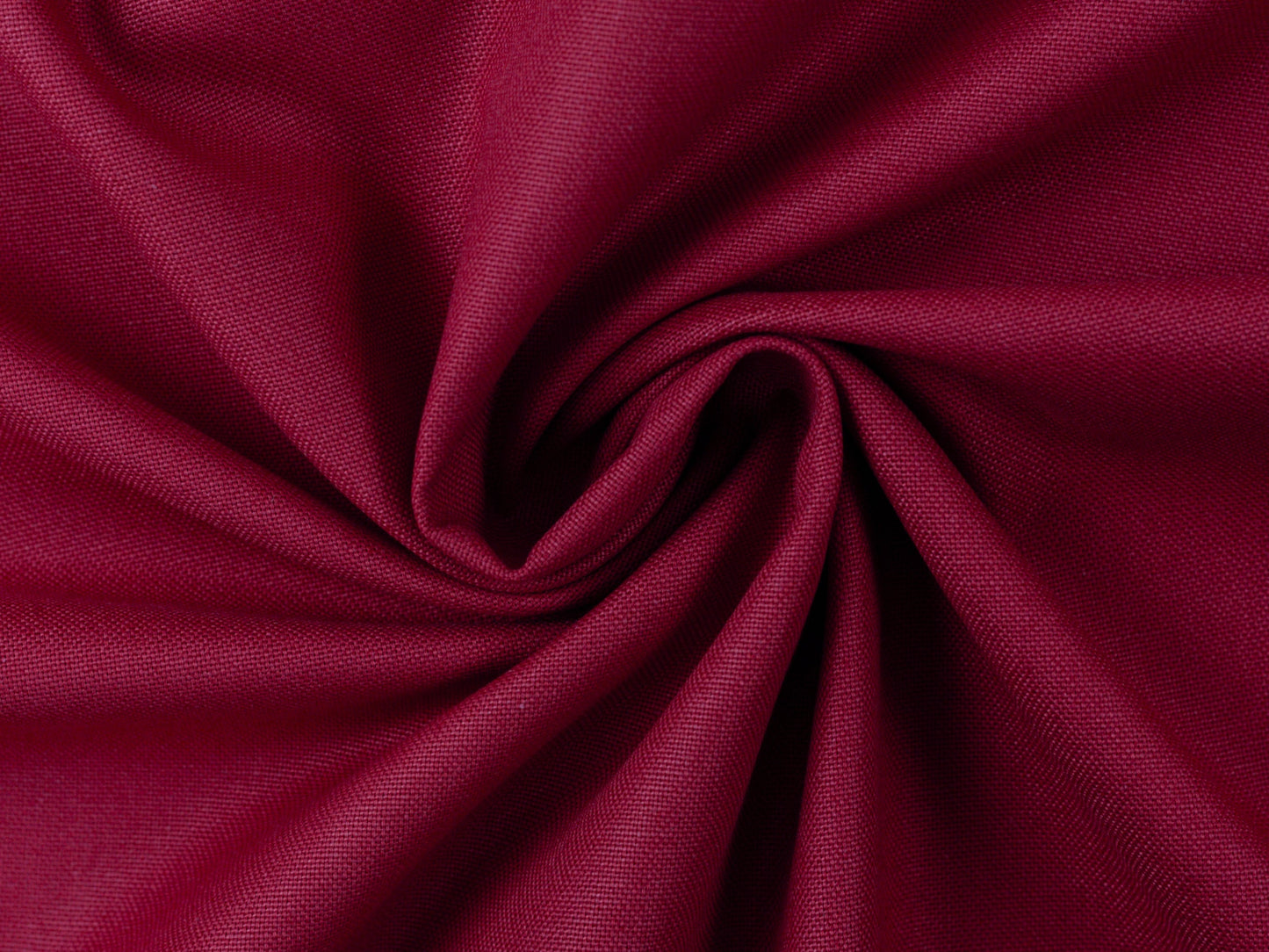 Dekostoff Uni Dunkelrot Canvas