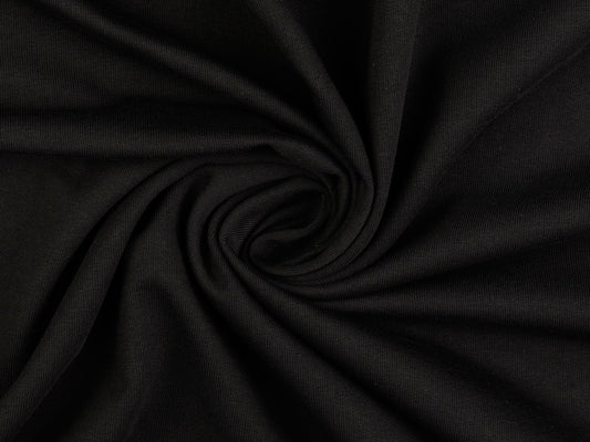Romanit-Jersey Uni Schwarz