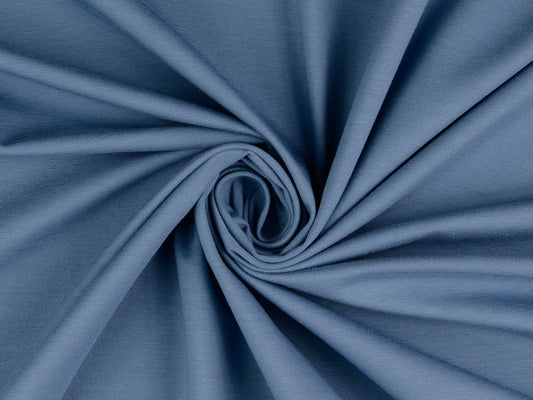 Romanit-Jersey Uni Rauchblau