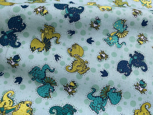 Kinderstoff Kleine Dinos Born to