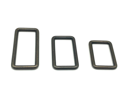 Vierkantring Metall 40 mm Altgold