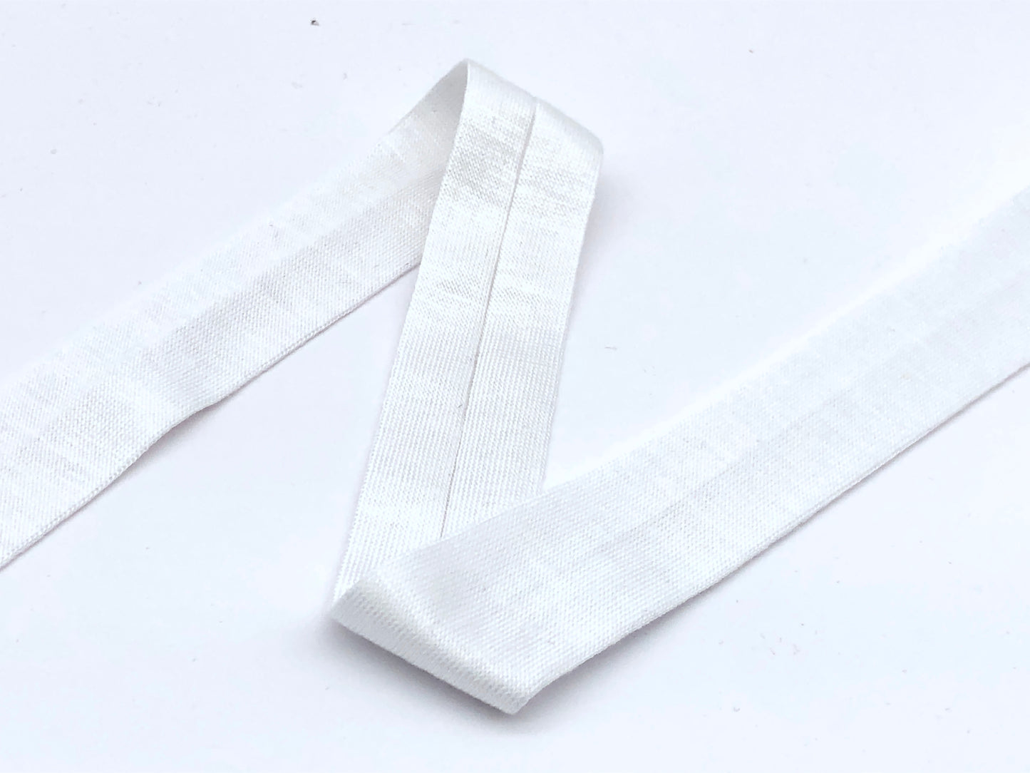 Jersey Schrägband Viskose Weiß