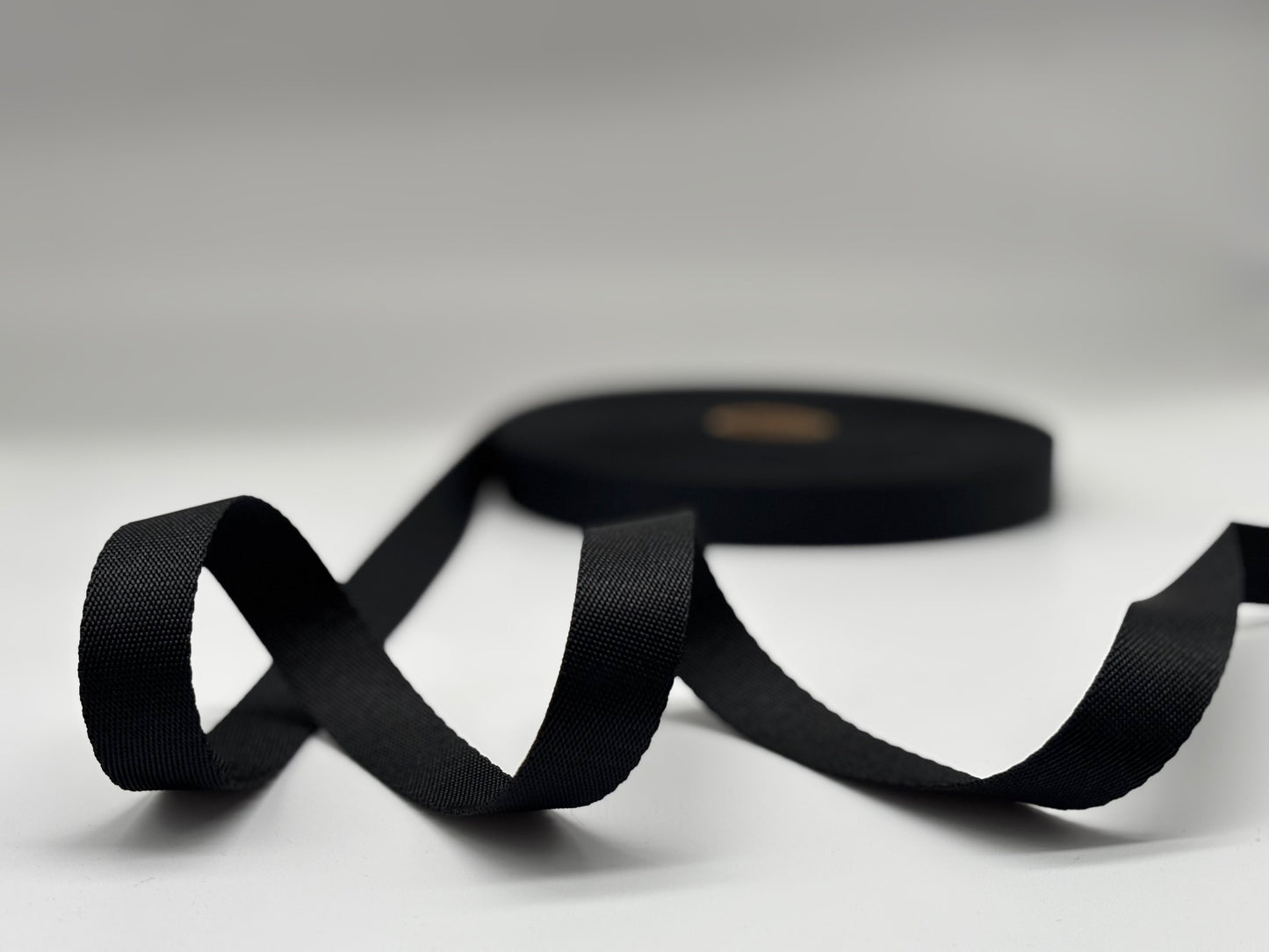 Gurtband Polyester Schwarz 20 mm