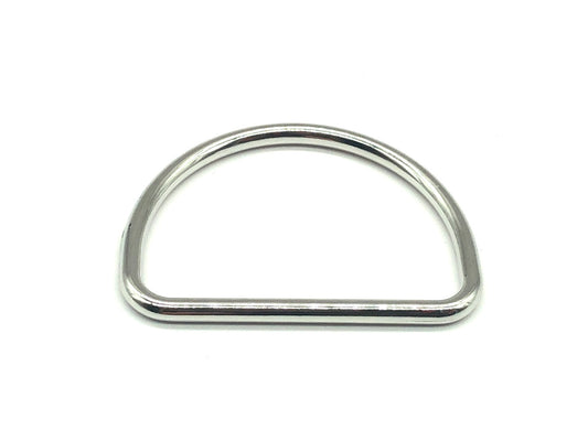 D-Ring 40 mm Metall Silber
