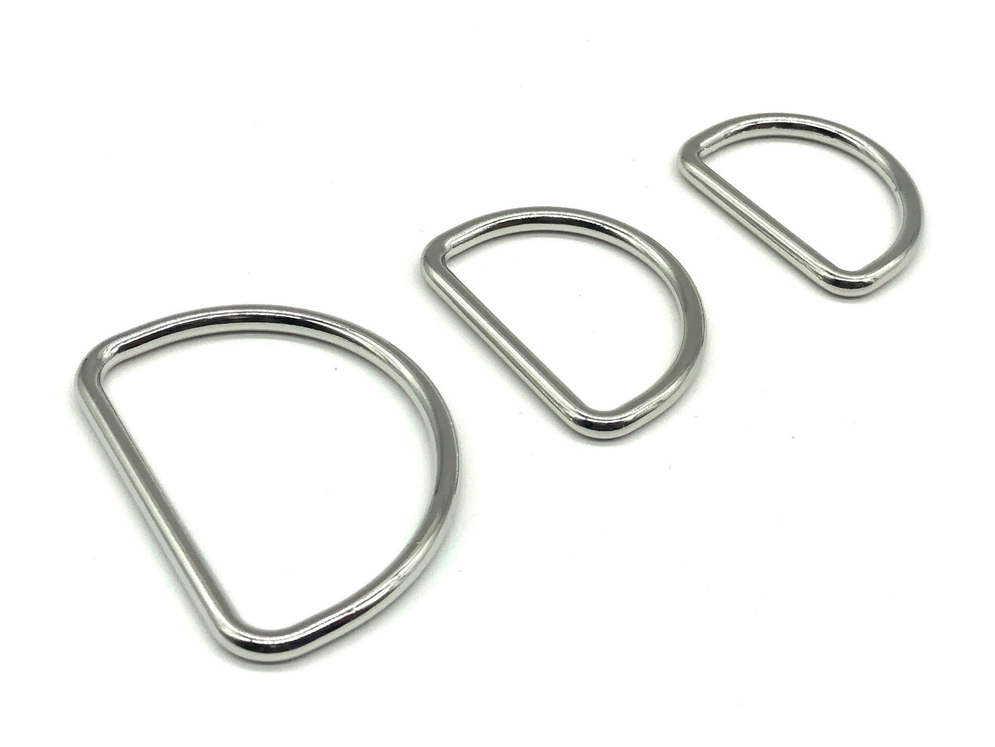 D-Ring 40 mm Metall Silber
