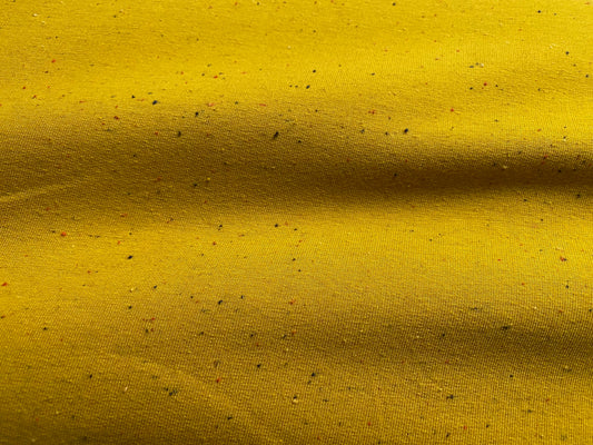 Sweatshirtstoff Cosy Senfgelb Bunt