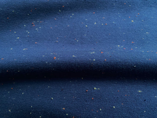 Sweatshirtstoff Cosy Dunkelblau