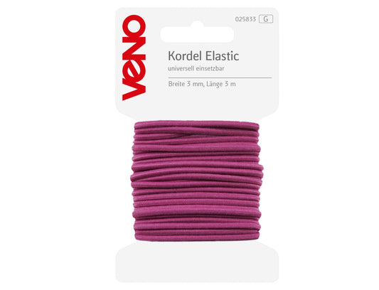 Veno Elastic-Kordel 3 mm Beere