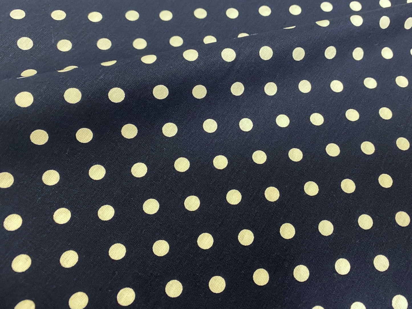 Baumwollstoff Dots Punkte Dunkelblau