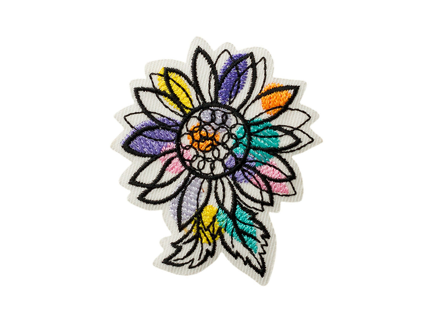 Bunte Blume Bügelbild/Applikation
