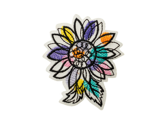 Bunte Blume Bügelbild/Applikation