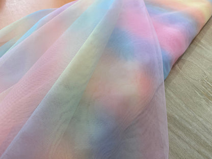 Feiner Regenbogen-Tüll Multicolor