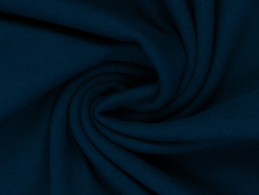 Baumwolljersey Uni Petrolblau 256