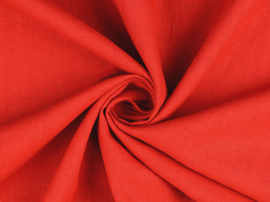 Leinen Leuchtend Rot gewaschen