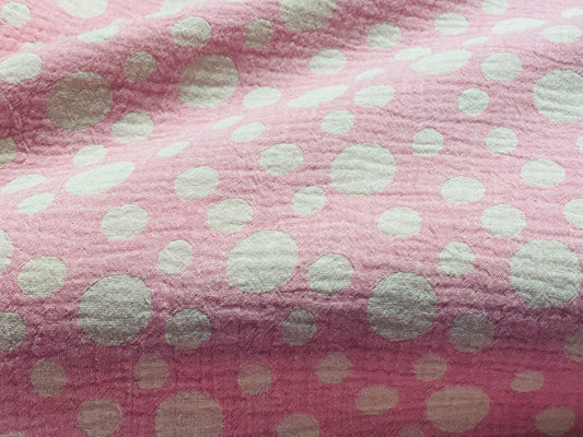 Musselin/Gauze Jacquard Dots