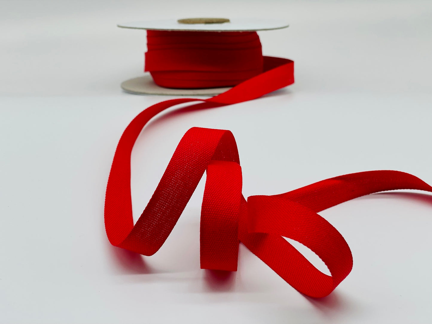 Baumwollband 15 mm Rot