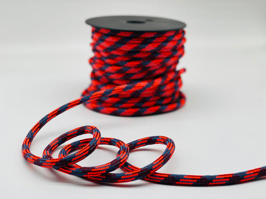 Bunte Rundkordel kariert 8 mm