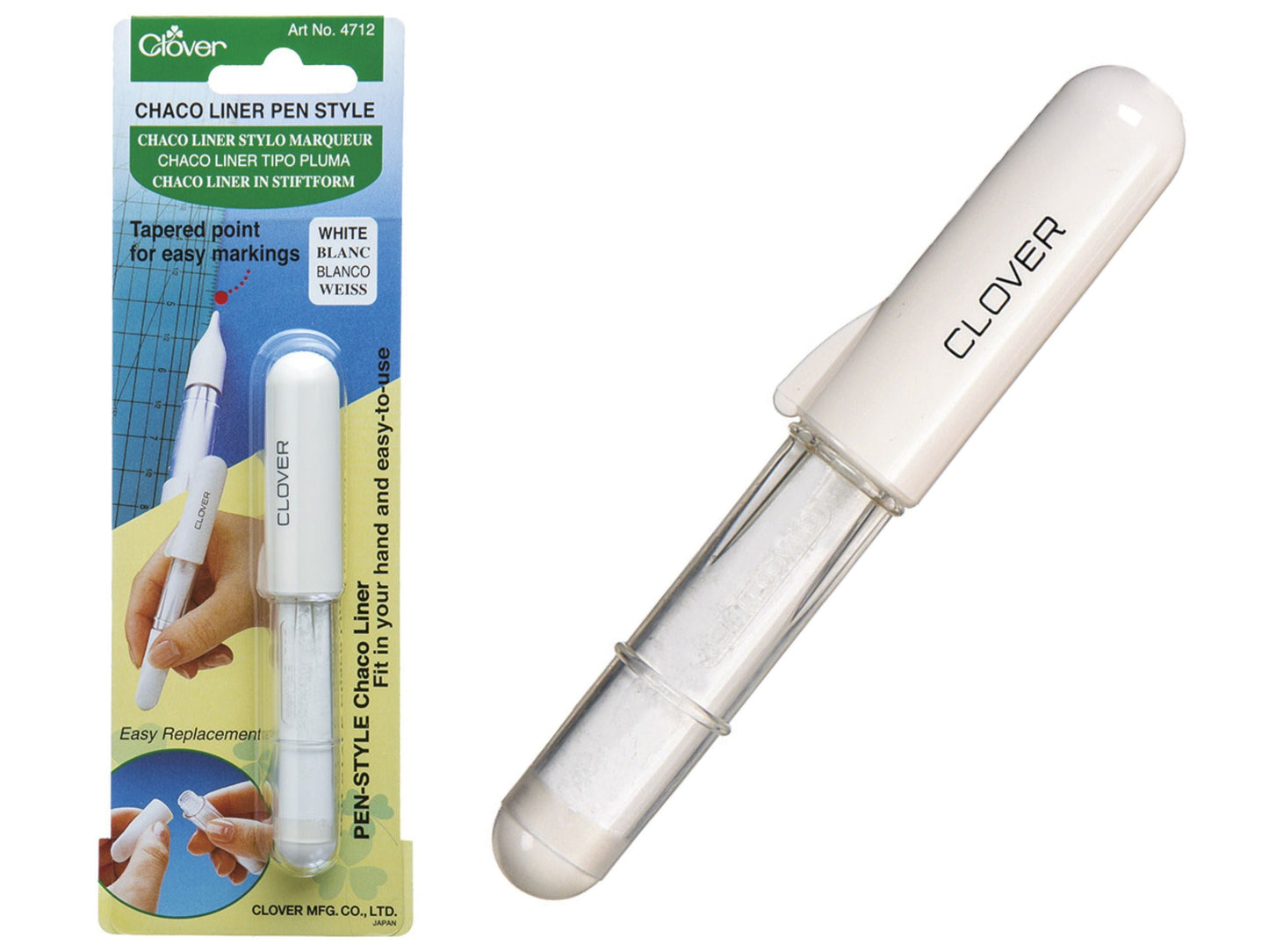 Chaco Liner Kreiderad Stift Weiß