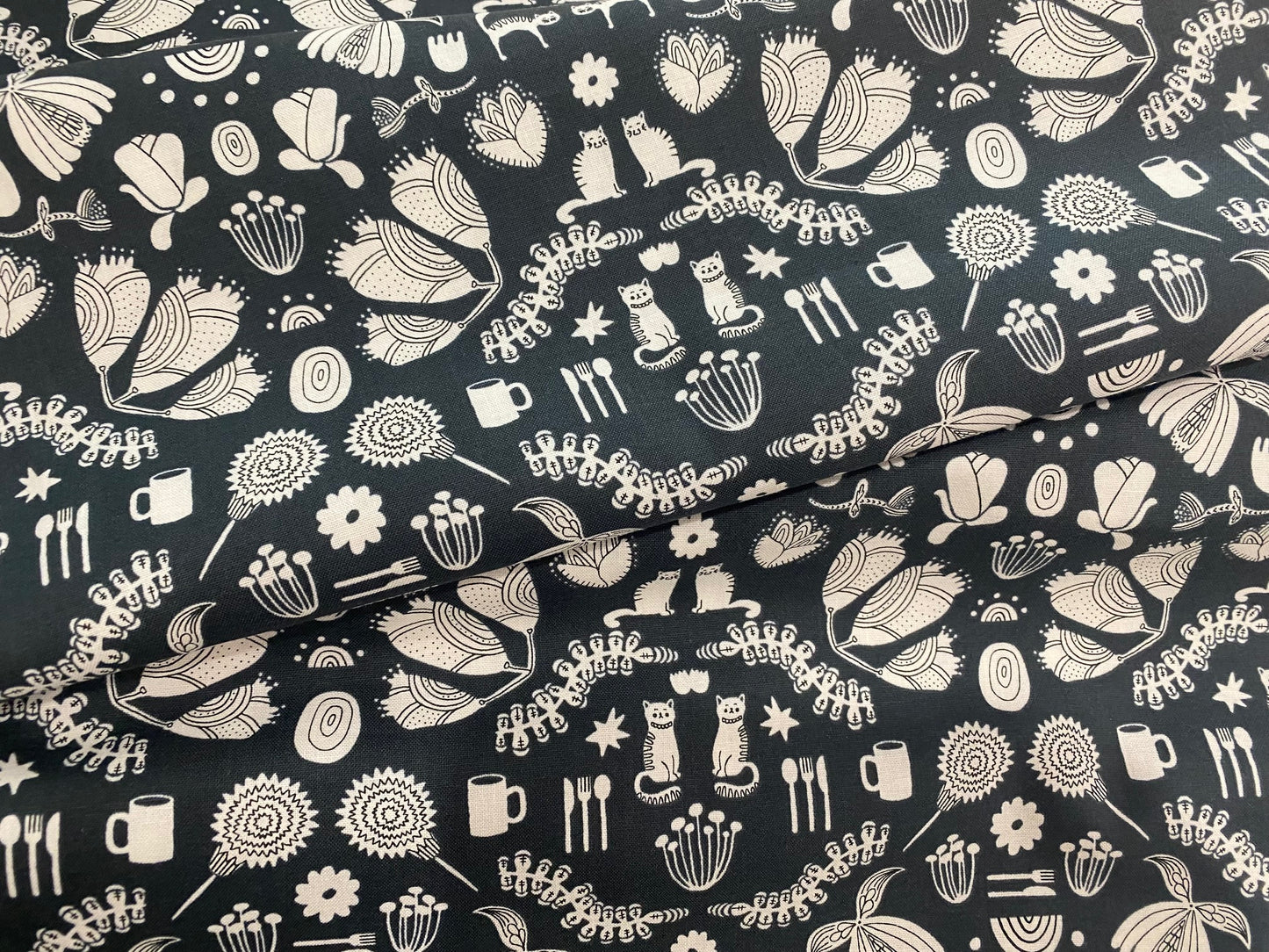 Baumwollstoff Brittas Kitchen