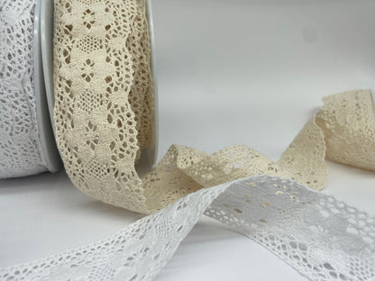Häkelspitzenbordüre Weiß